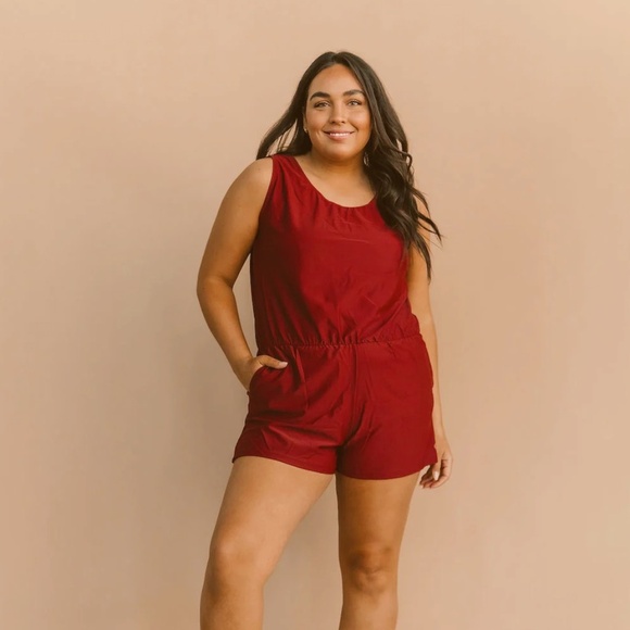 honeymark Other - NWT Honeymark Honey Mark Sage Swim Romper Size XXXL 3XL